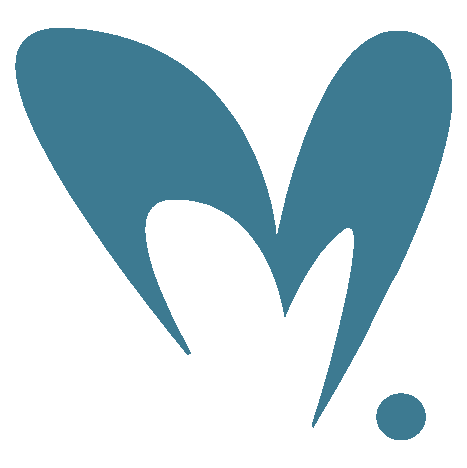 Heart-shaped m. logo